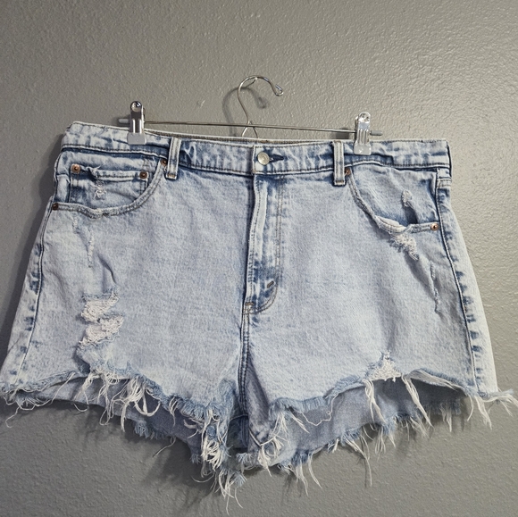 Abercrombie & Fitch Pants - Abercrombie & Fitch The Mom Short High Rise Light Wash Shorts Size 33/16